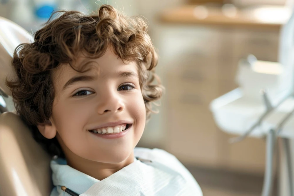 bambino dal dentista